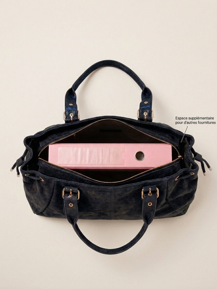 Sac BROOKLYN noir irisé synthétique