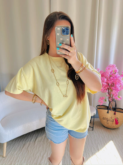 T-shirt CŒUR jaune