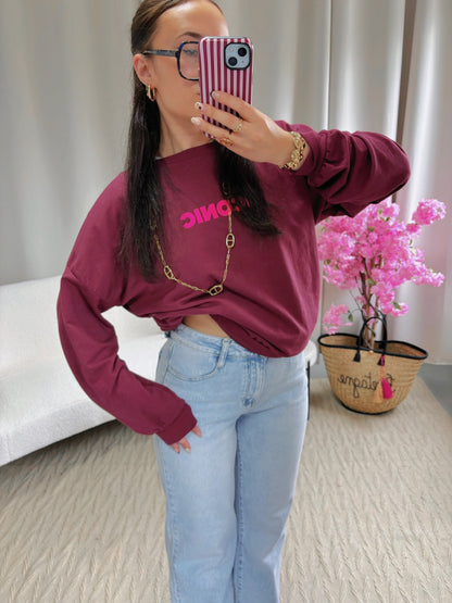 Sweat ICONIC bordeaux