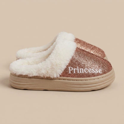 Chaussons à paillettes princesse