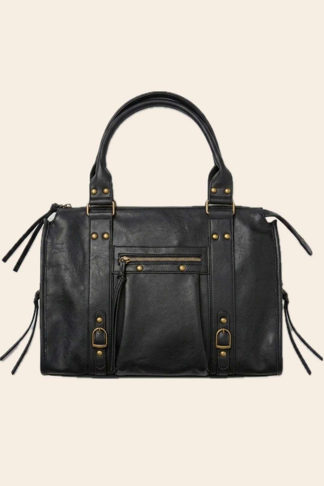 Sac MONACO noir brossé synthétique