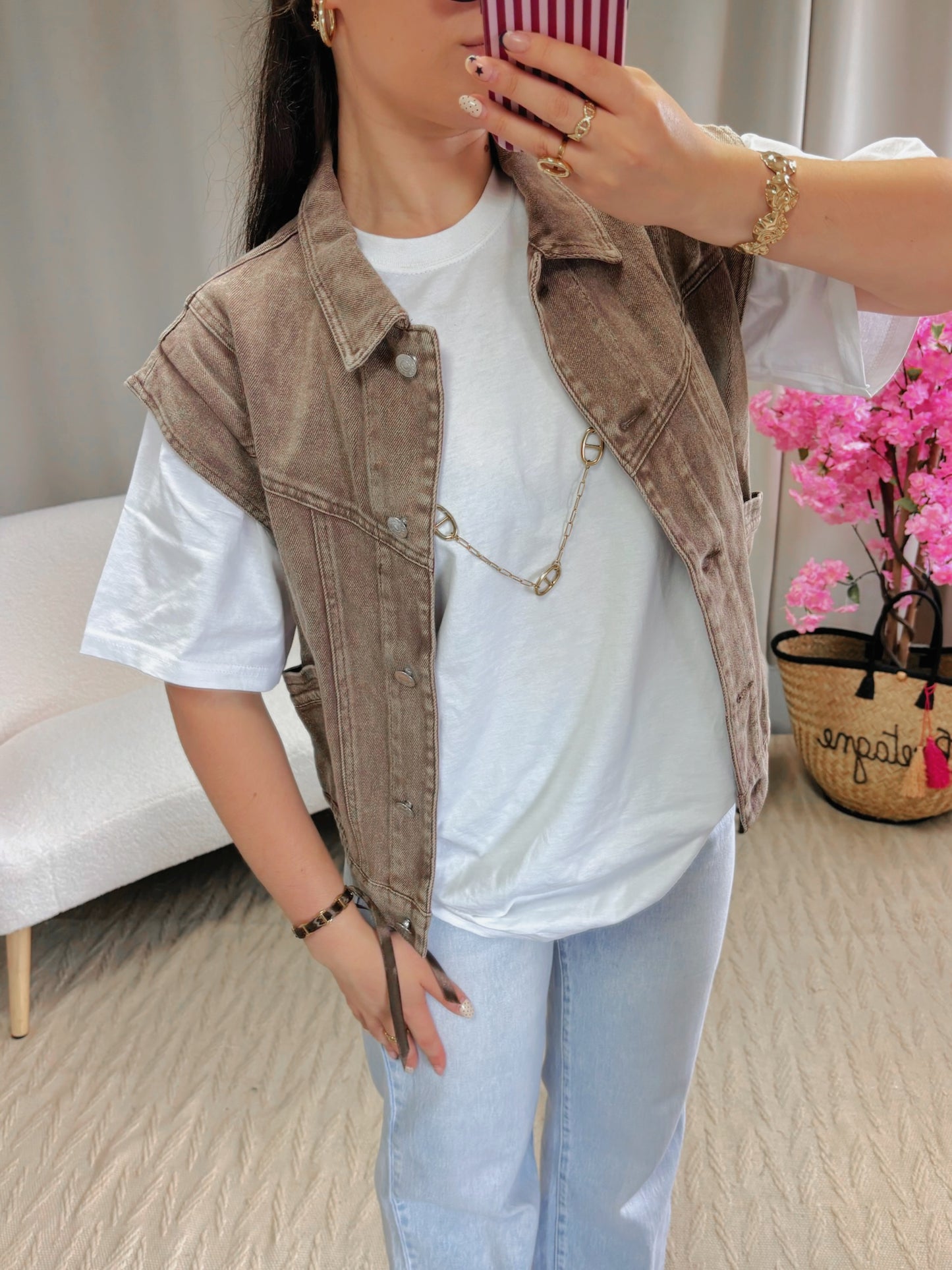 Veste ROCK marron