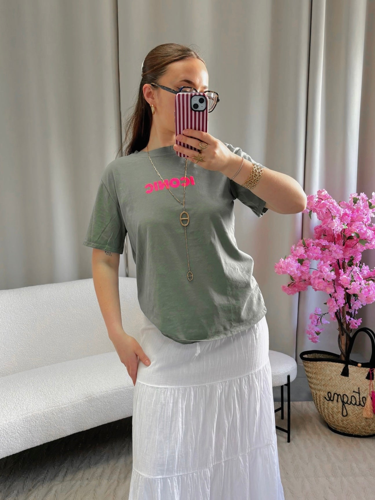 T-shirt ICONIC kaki