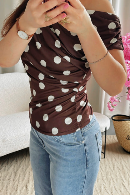 Top LUNA marron