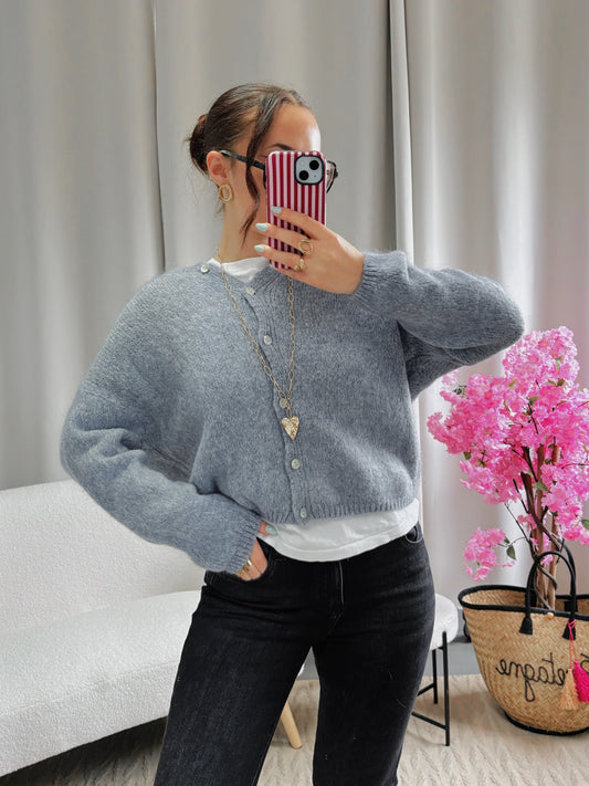 Cardigan COZY gris