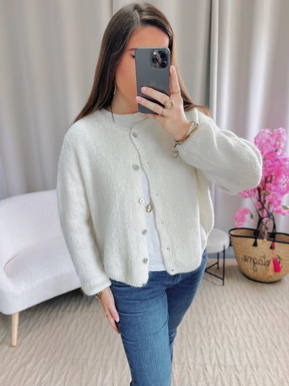 Cardigan COZY blanc