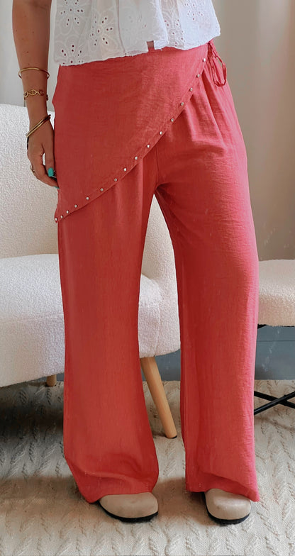 Pantalon LAURA terracotta
