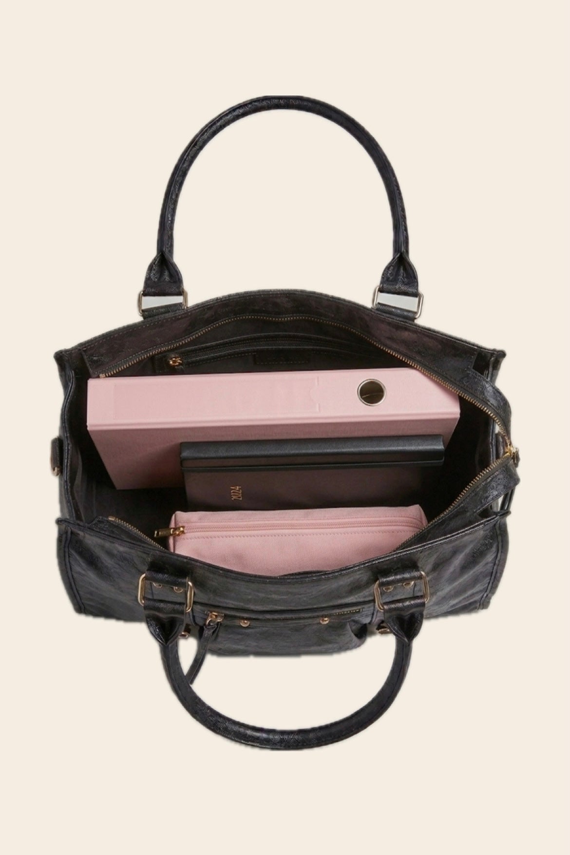 Sac MONACO noir irisé synthétique