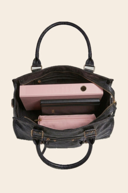 Sac MONACO noir irisé synthétique
