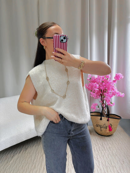 Pull dos nu SIENNA beige