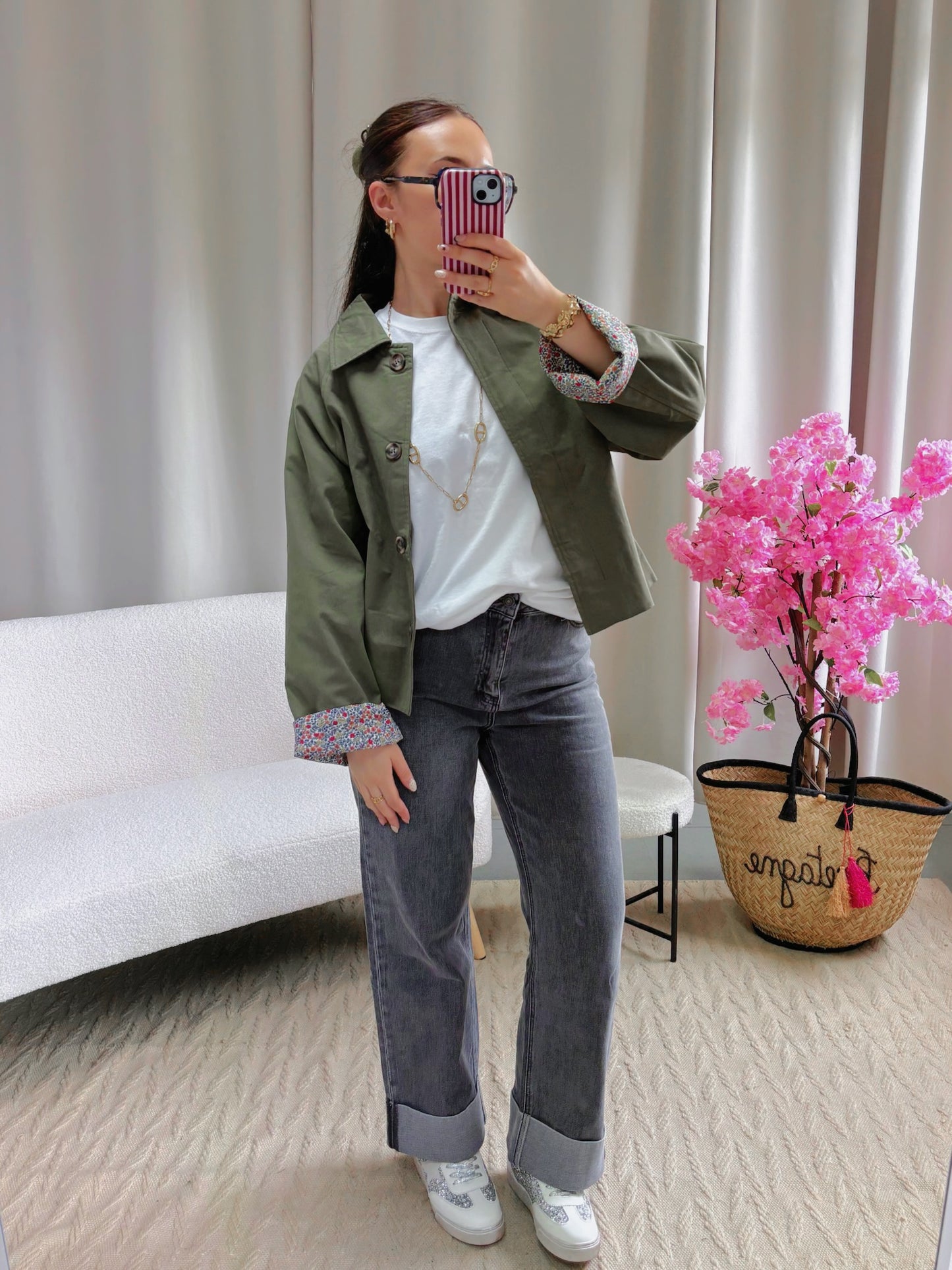 Trench JOSÉPHINE kaki