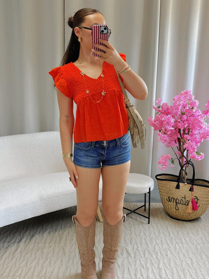 Mini short MILÉNA bleu