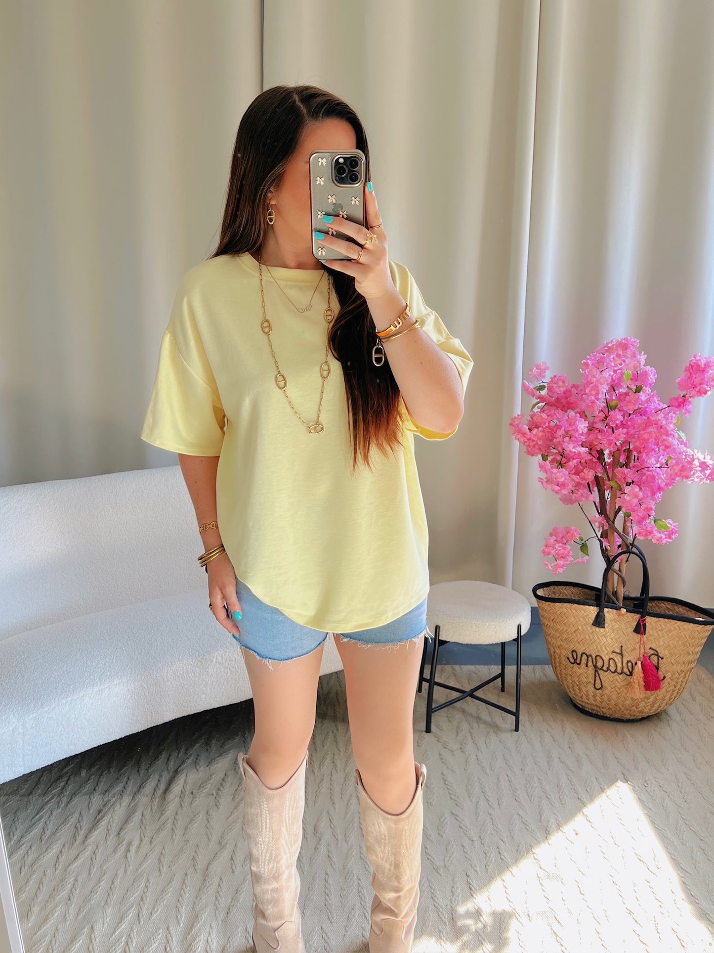 T-shirt CŒUR jaune