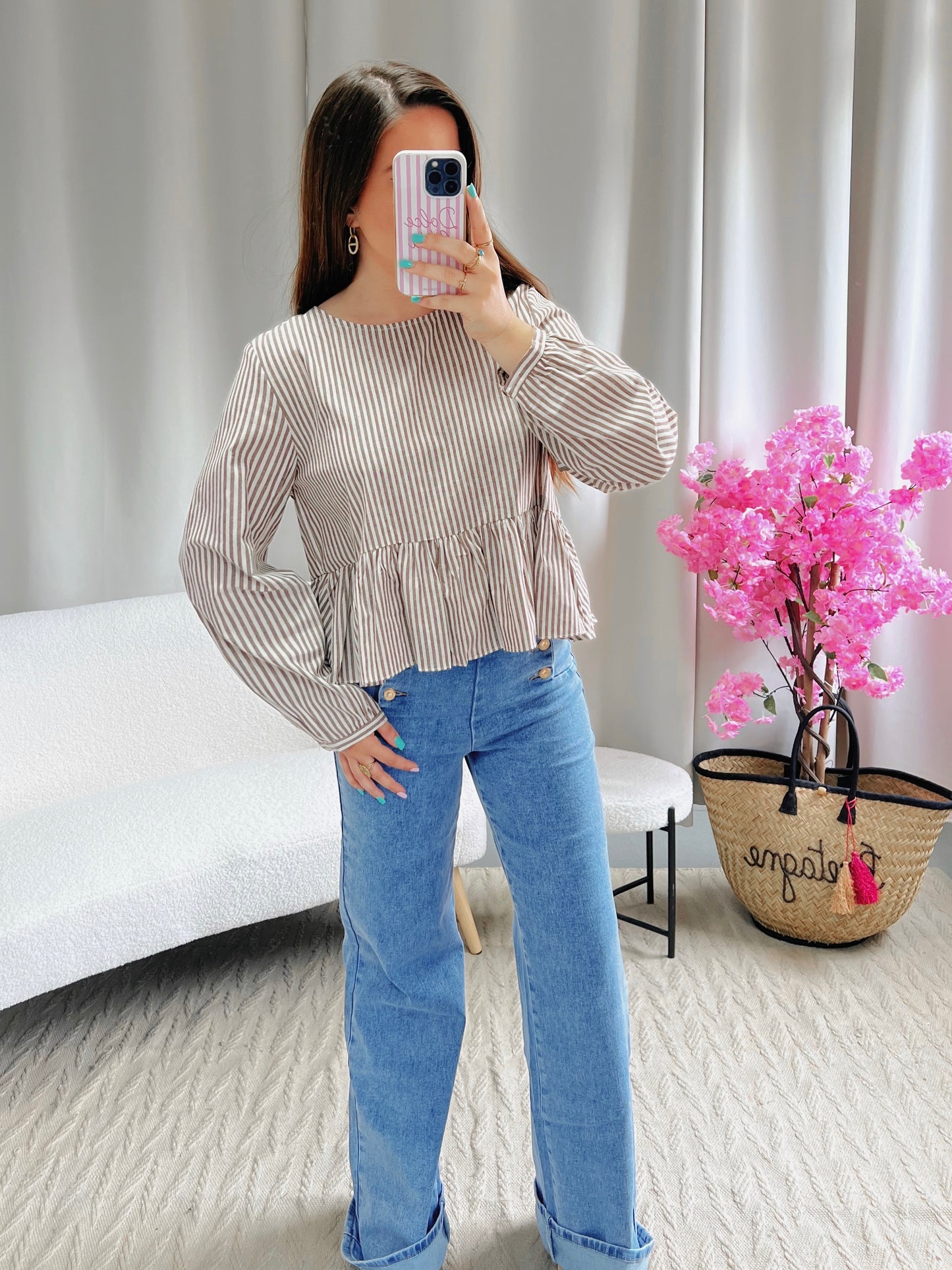 Blouse CHARLOTTE marron