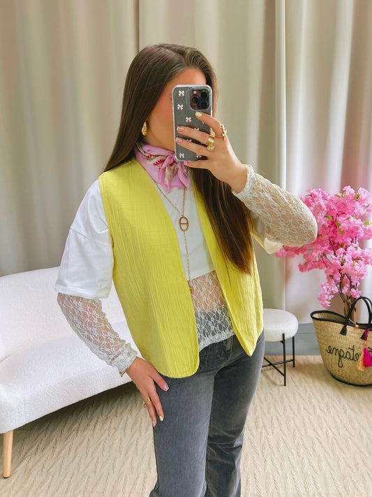 Gilet sans manches ALBA jaune