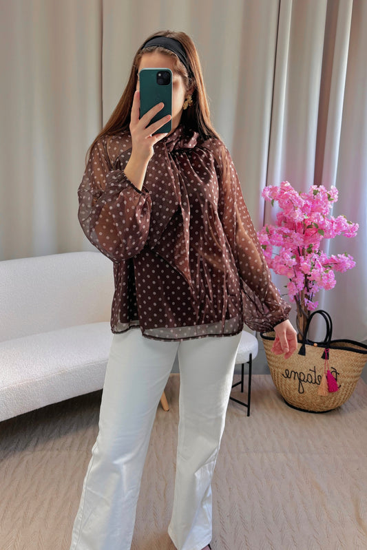 Blouse SOPHIA marron