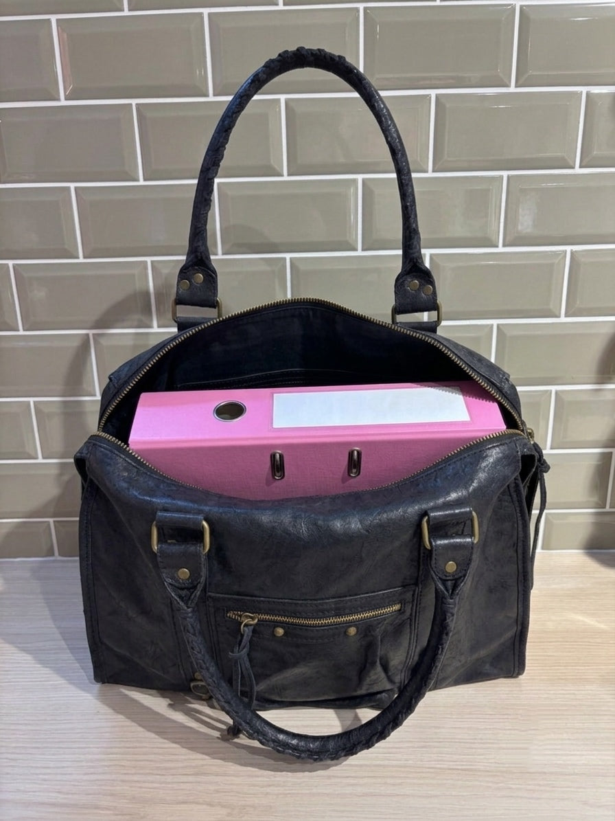 Sac PANAM noir brossé GRAND modèle