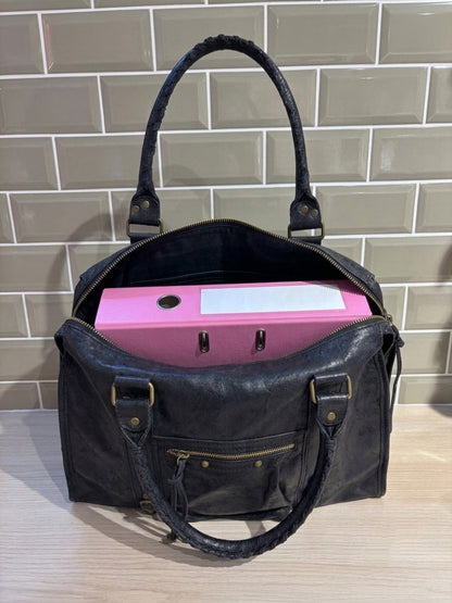 Sac PANAM noir brossé GRAND modèle