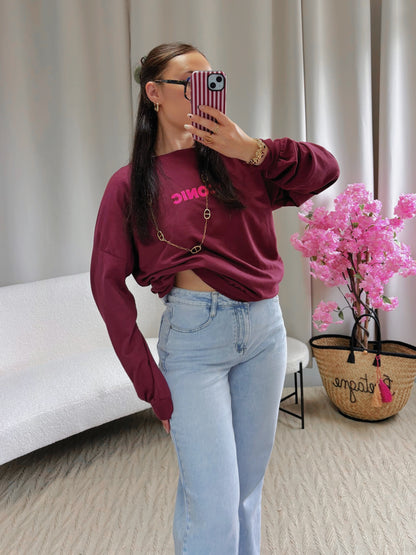 Sweat ICONIC bordeaux