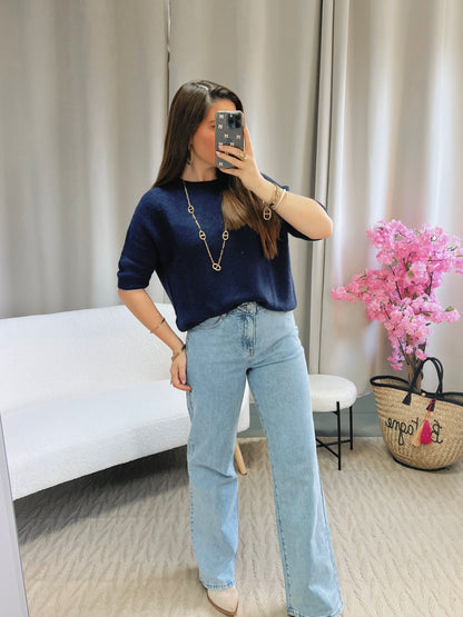 Pull MAËLYS bleu marine