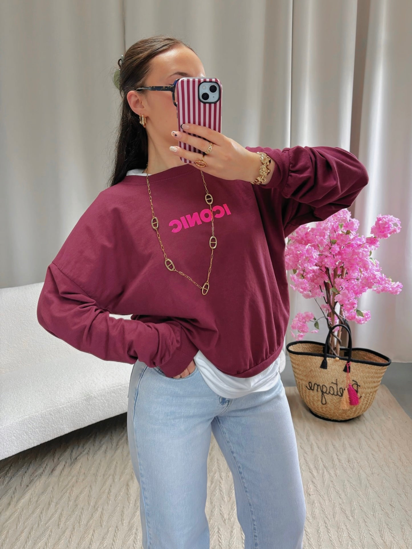 Sweat ICONIC bordeaux