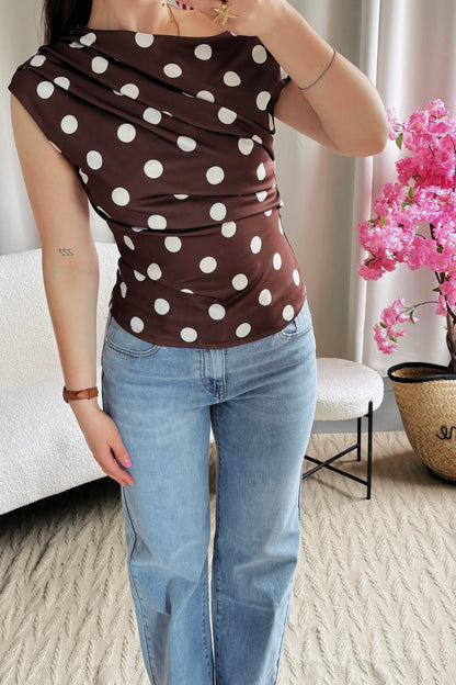 Top LUNA marron