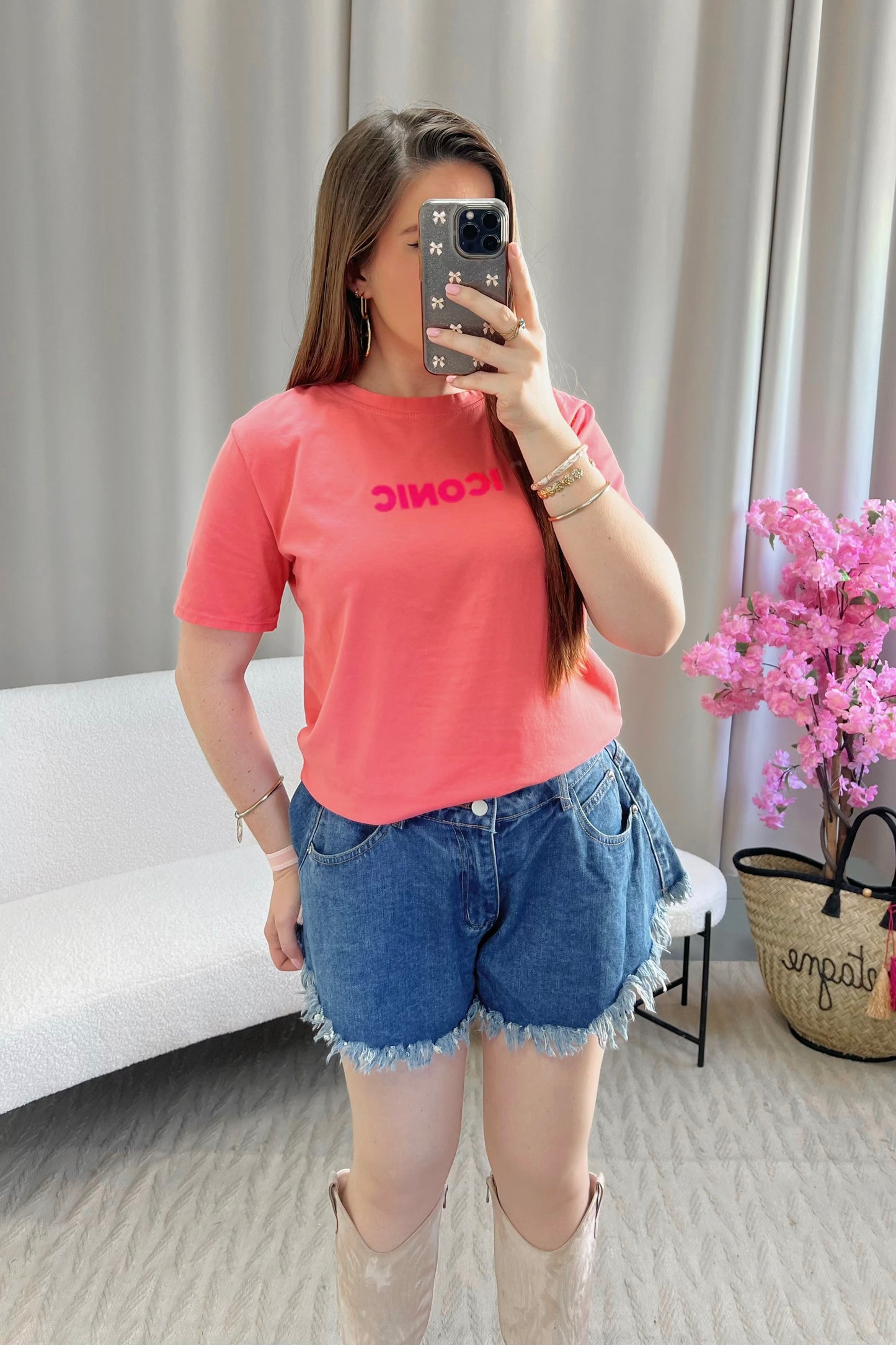 T-shirt ICONIC corail