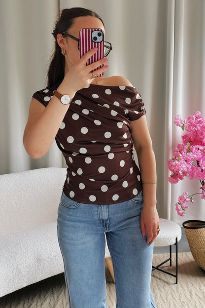 Top LUNA marron