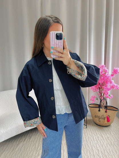 Trench JOSÉPHINE bleu marine