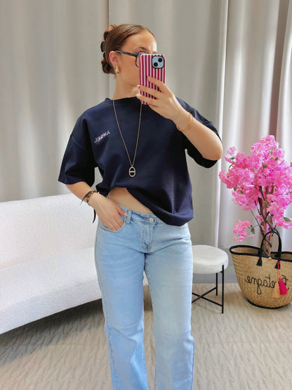 T-shirt ANGEL bleu marine