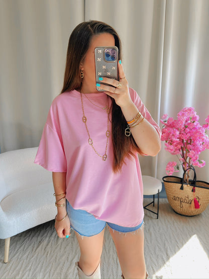 T-shirt CŒUR rose