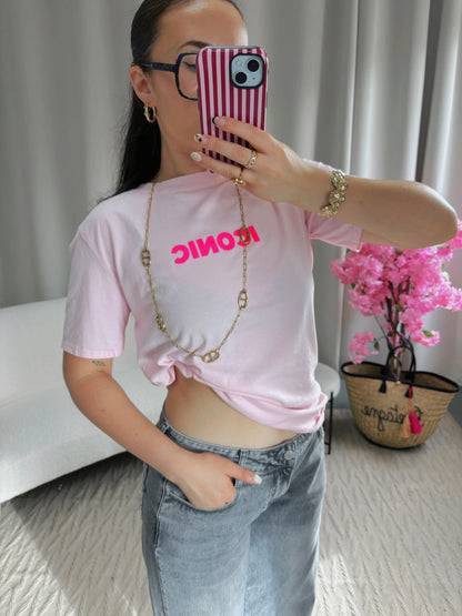 T-shirt ICONIC rose clair