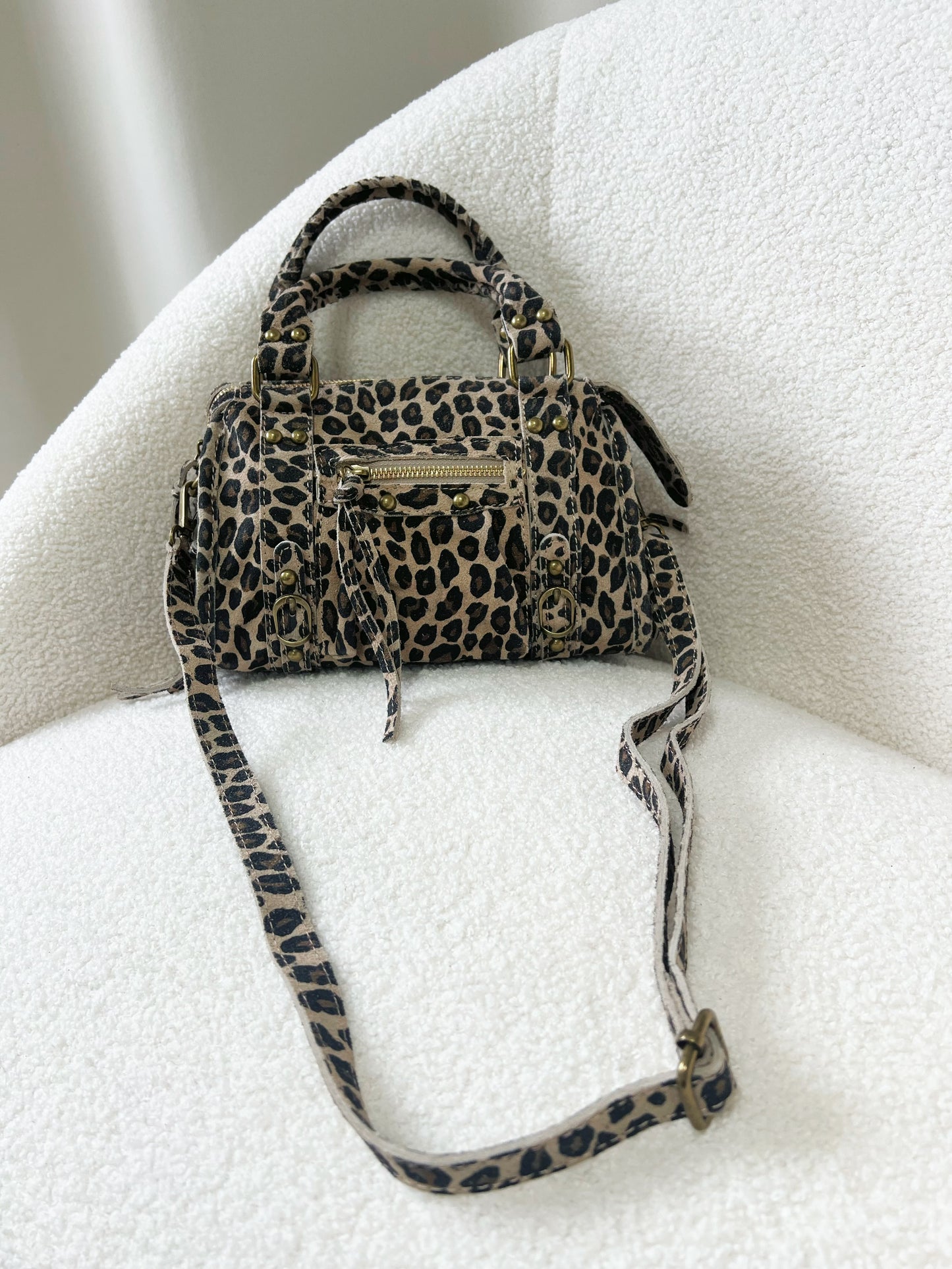 Sac PANAM léopard mat petit modèle