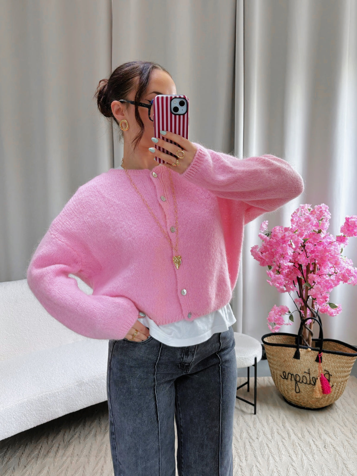 Cardigan COZY rose