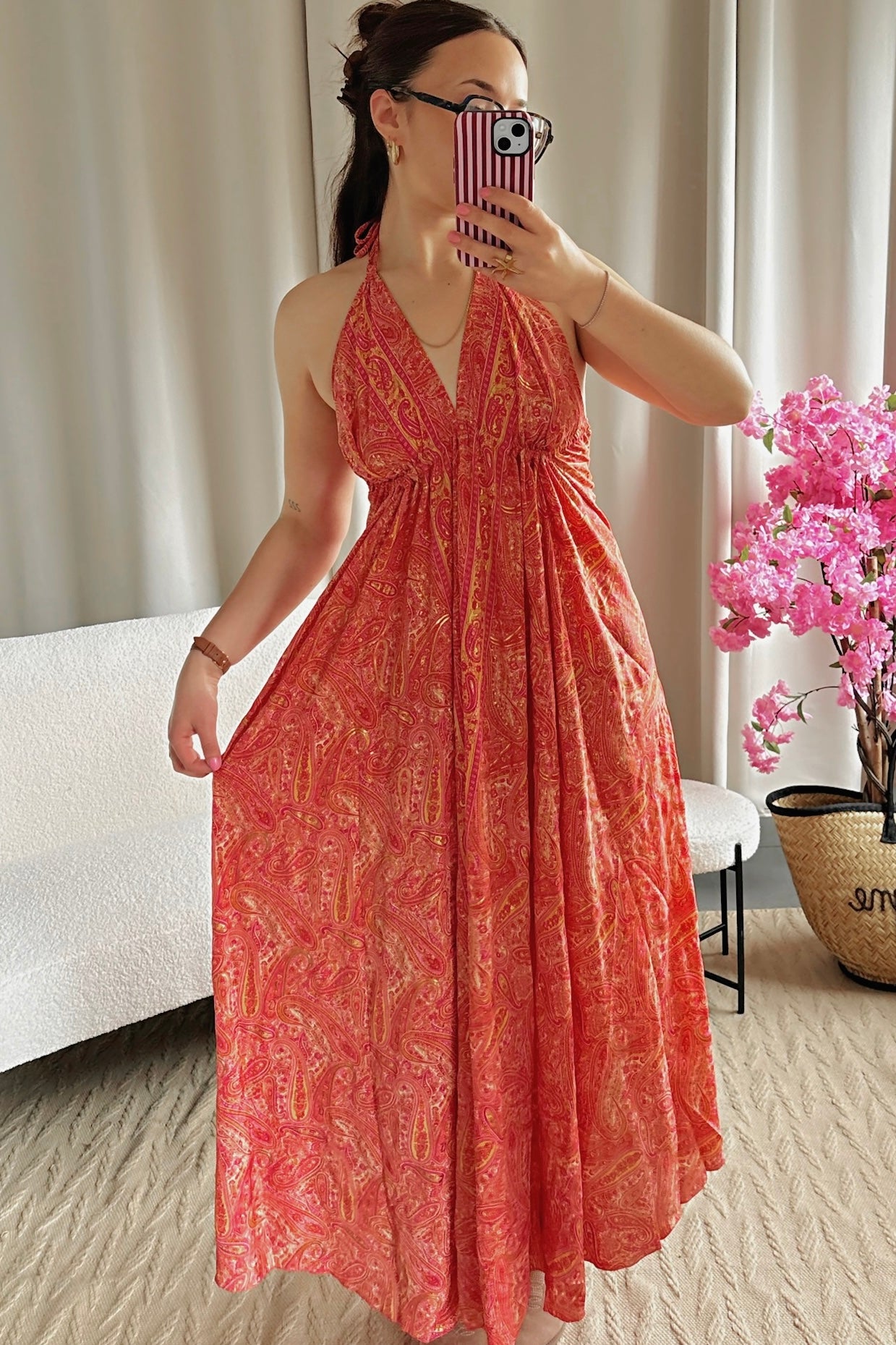Robe BOHÈME corail