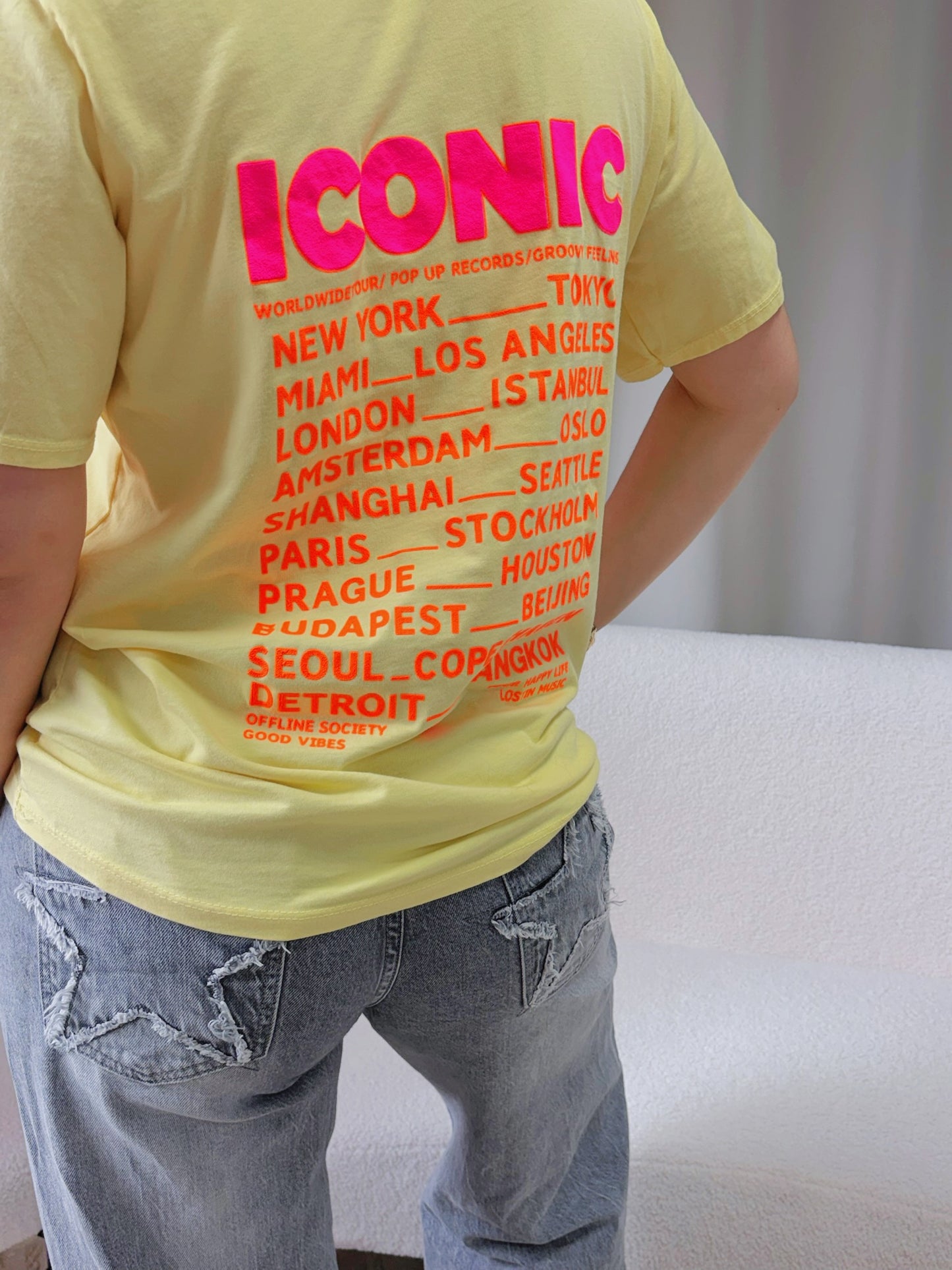 T-shirt ICONIC jaune