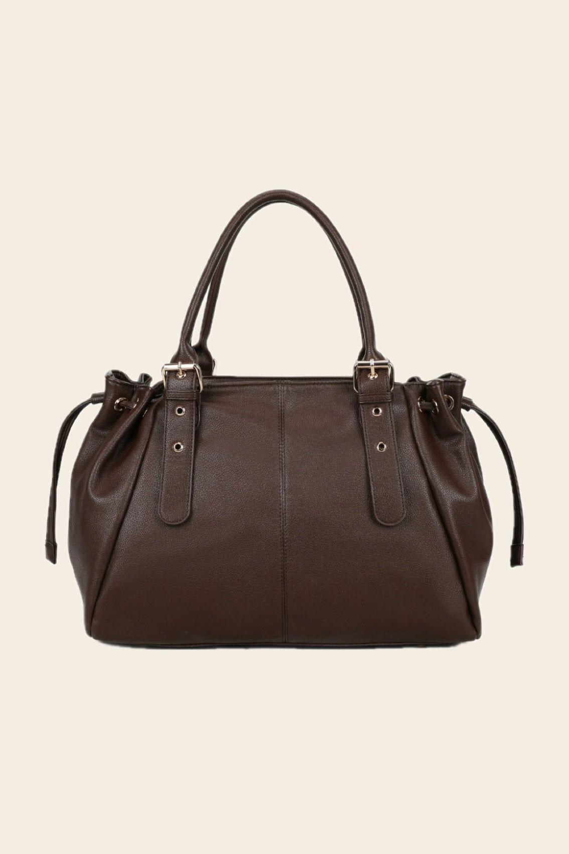Sac STUD chocolat grainé synthétique