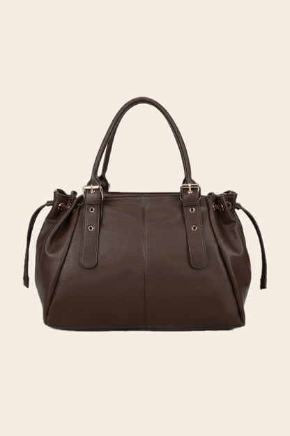 Sac STUD chocolat grainé synthétique