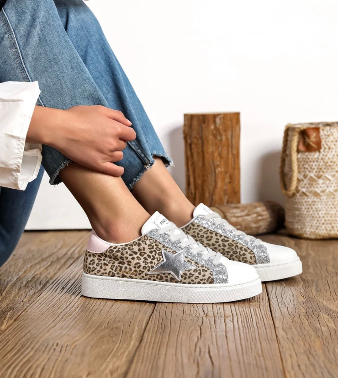 Baskets STELLA léopard