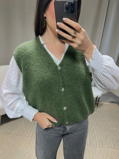 Gilet ORIANE kaki