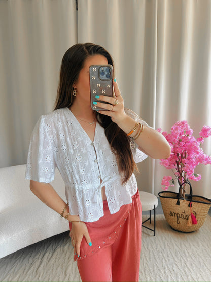 Top JULIA blanc