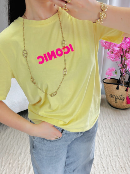 T-shirt ICONIC jaune