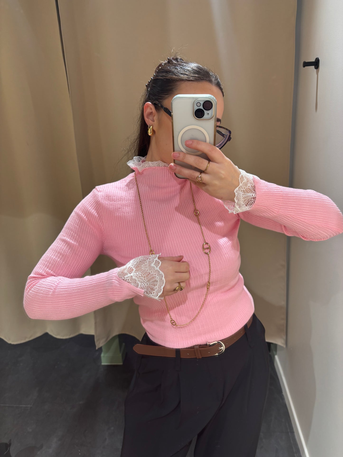Sous pull DÉLIA rose