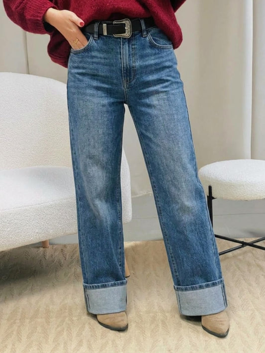 Jean wide leg LILY bleu