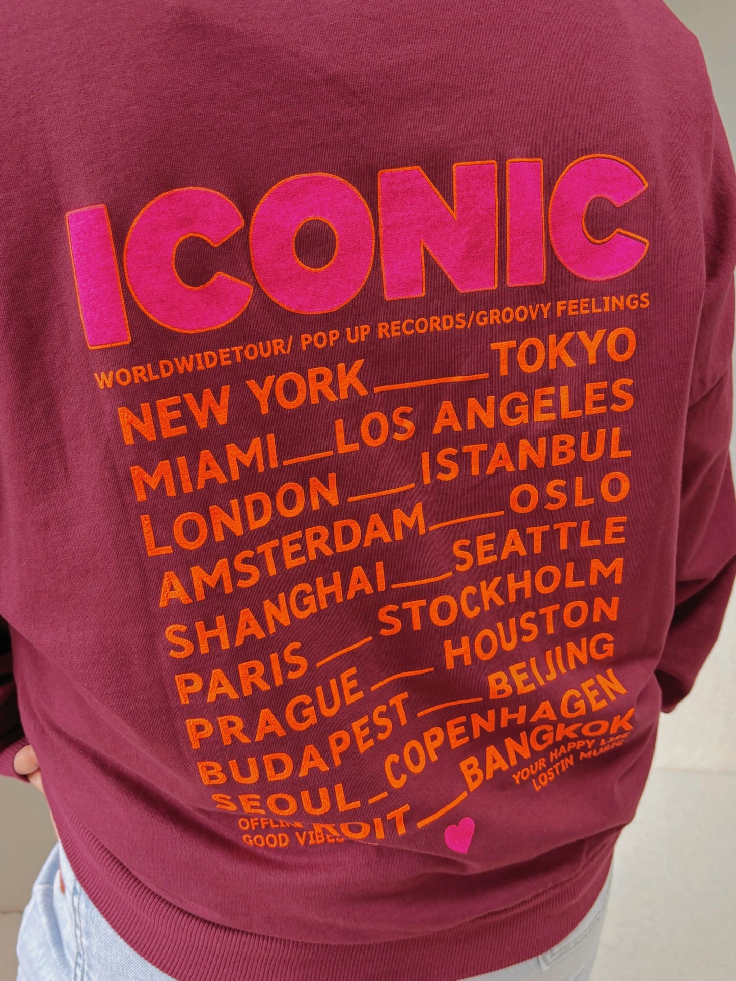 Sweat ICONIC bordeaux