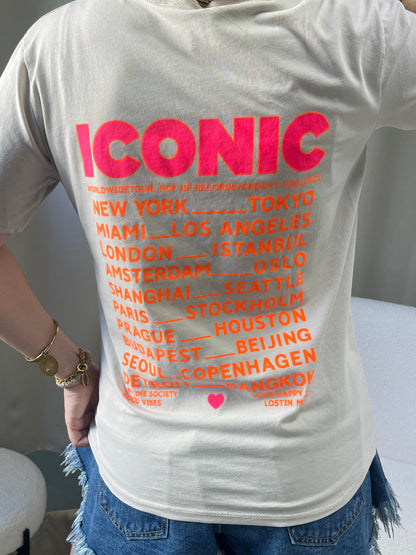 T-shirt ICONIC beige