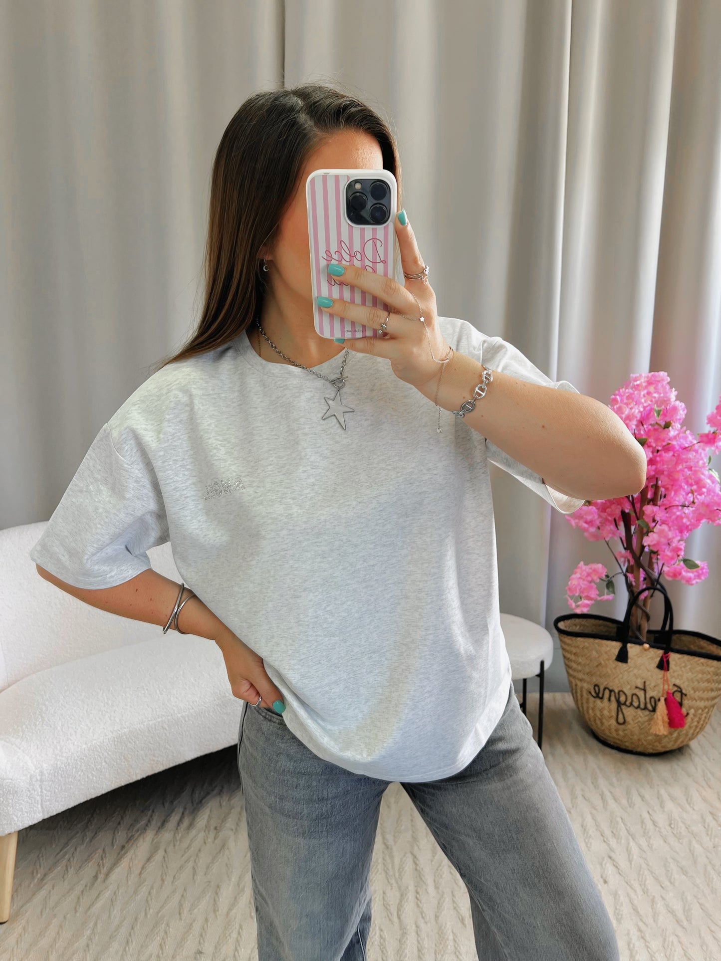 T-shirt ANGEL gris clair