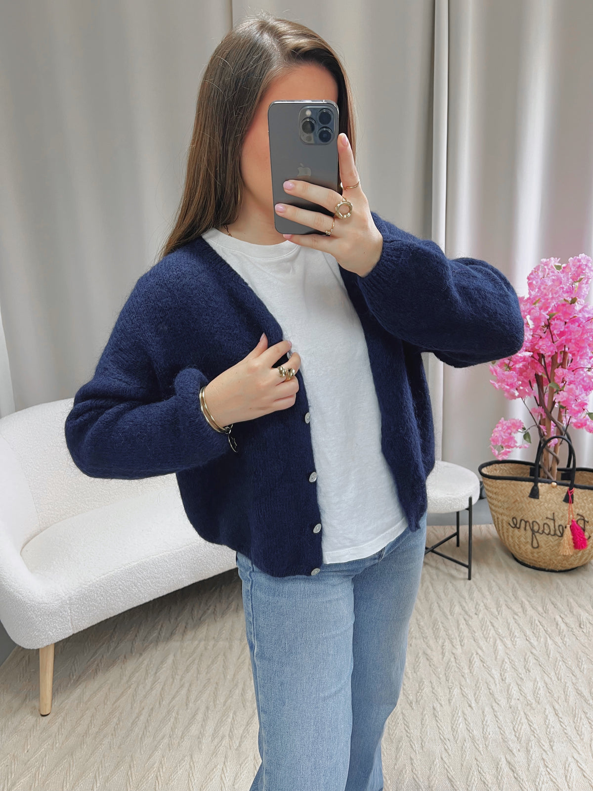 Cardigan COZY bleu marine