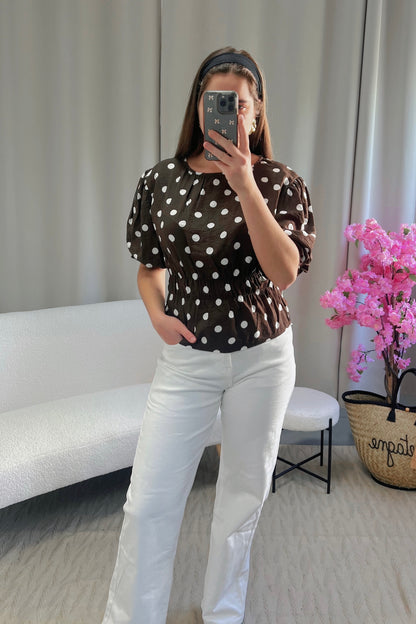 Blouse PIA marron