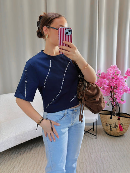 T-shirt DREAMY bleu marine